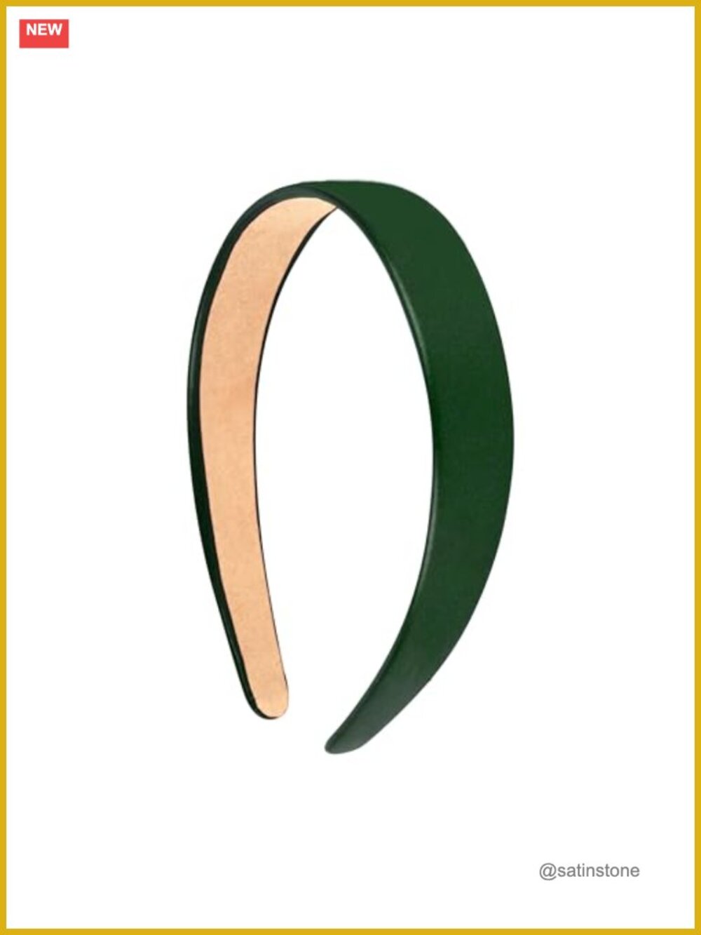 1 Inch Vegan Leather Headband Non-Slip Women's Hair Accessory